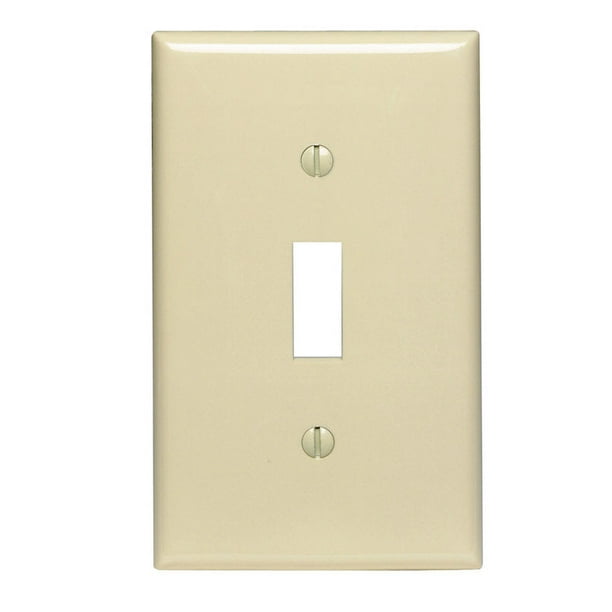 Pack of 12 Toggle Switch Wall Plate 1-Gang Brown Pack of 12 Toggle Switch Wall Plate 1-Gang Brown